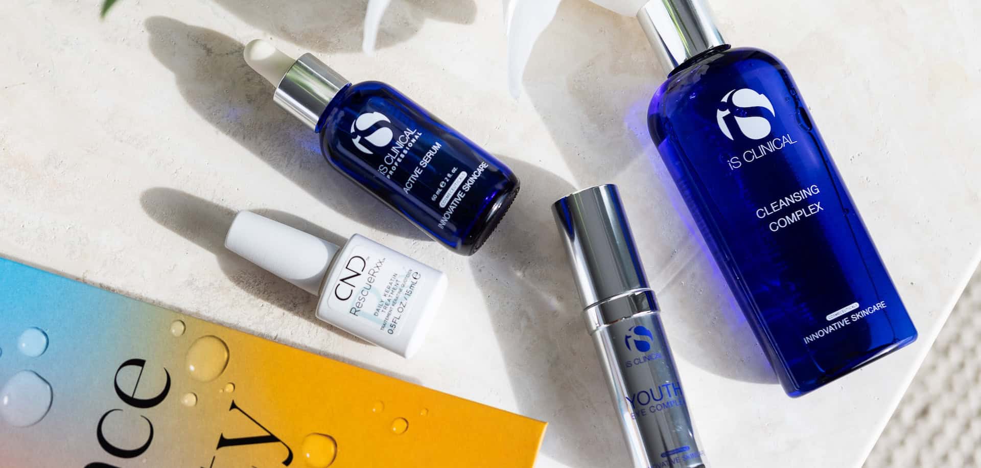 Jocelyn Petroni with skincare products