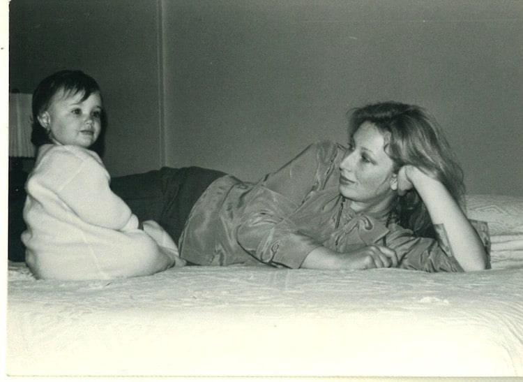 Baby Olivia with her mother Sylvie