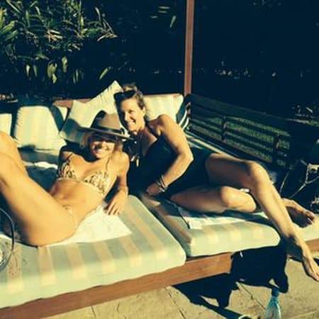 Ashley and Her Mother Enjoying the Byron Bay Sun