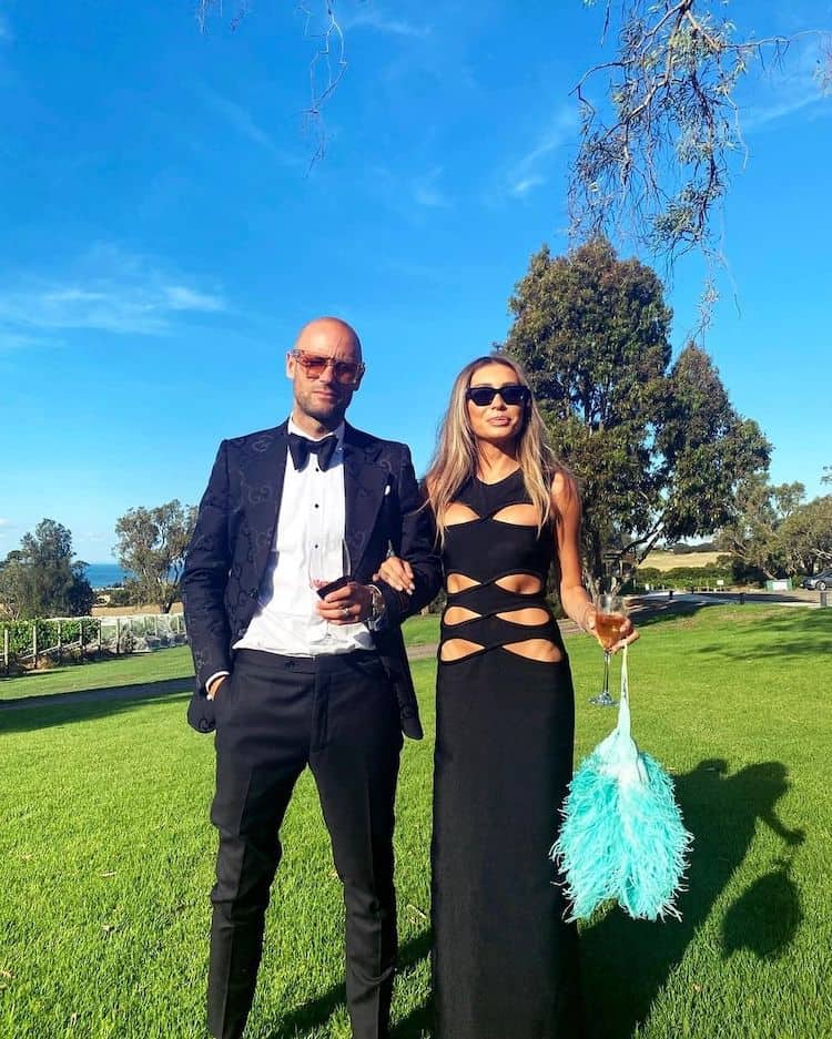 Mum and Dad out on the town Image: Instagram @rozaliarussian