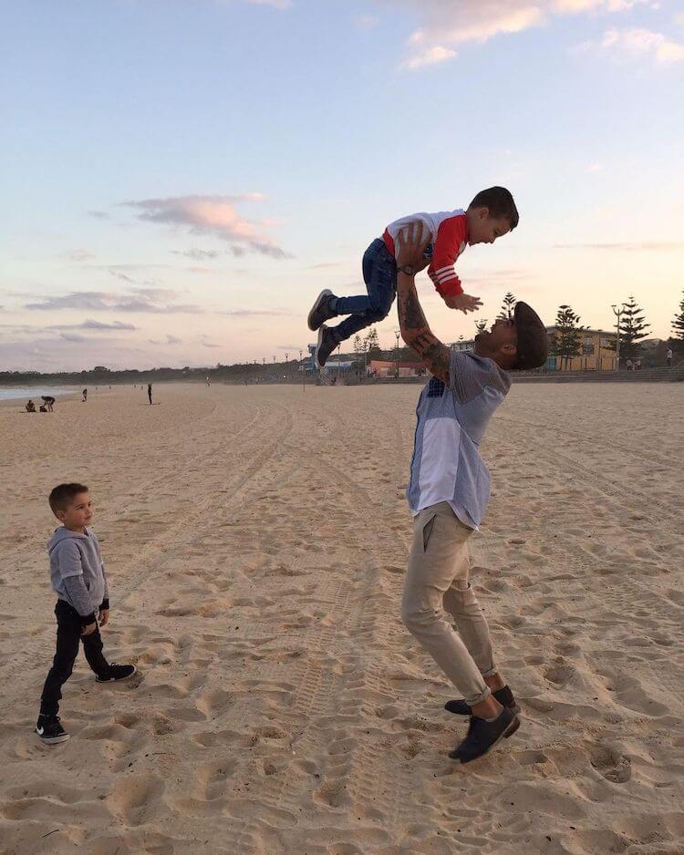 JULES’ HUSBAND GUY WITH THEIR TWO BOYS, HUDSON AND ARCHIE IMAGE: INSTAGRAM @JULESSEBASTIAN