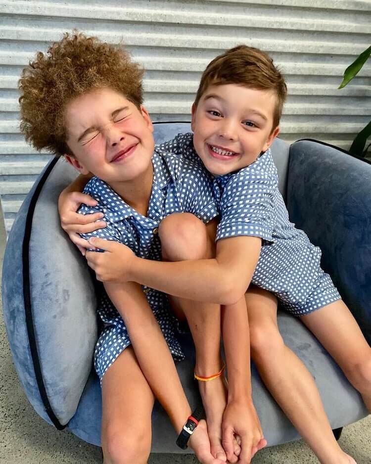 HUDSON AND ARCHIE (CLEARLY STRANGERS TO HAVING FUN) IMAGE: INSTAGRAM @JULESSEBASTIAN