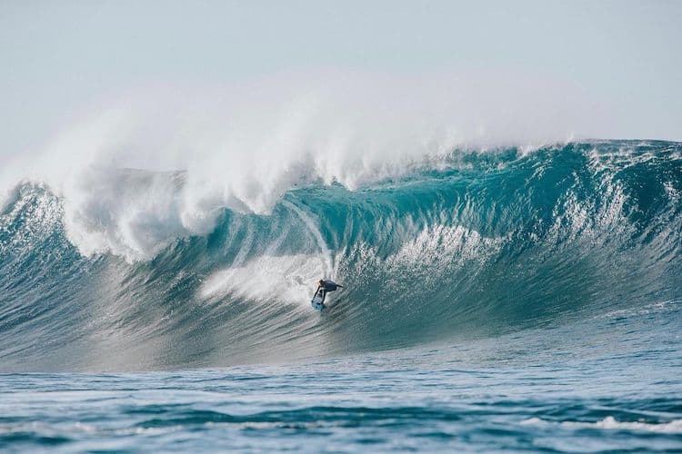 A STILL FROM LAIURA’S BIG WAVE SURFING DOCO, ‘UNDONE’IMAGE: SAM VENN VIA INSTAGRAM @LAURAENEVER
