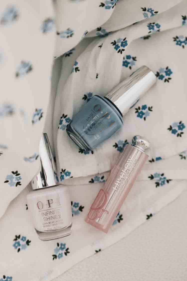 Riley Minford OPI polishes and Dior Lip Glow