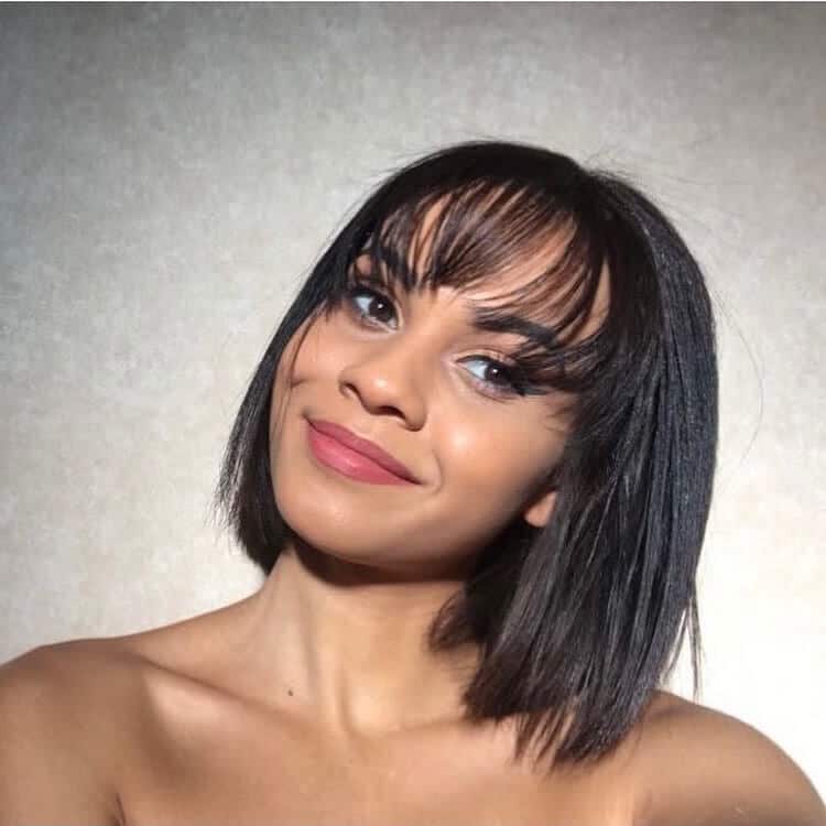 Sari is a hair chameleon, here rocking a blunt bob IMAGE: INSTAGRAM @sarithaiday