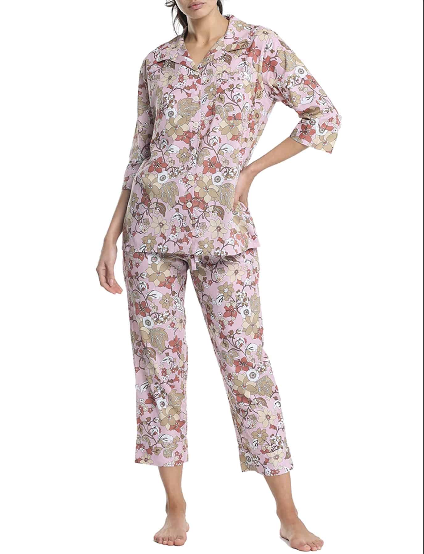 Karen Walker x Papinelle Crop Garden Floral PJs