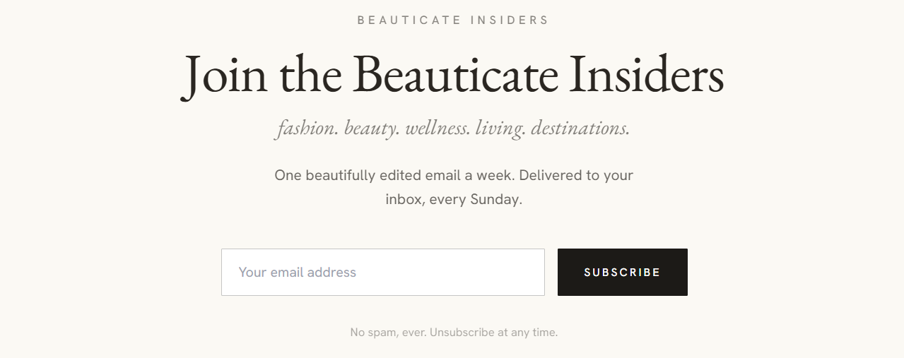 Become a founding Beauticate Insider