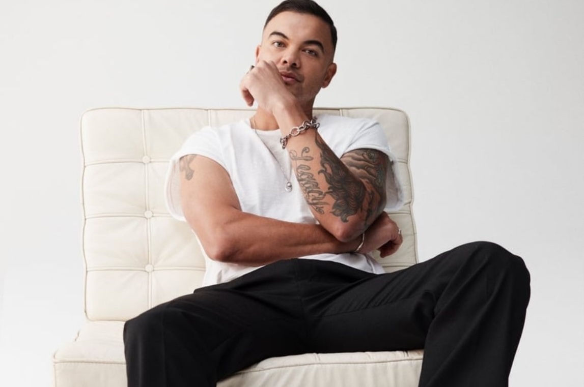 Guy Sebastian seated in conversation for Beautiful Inside by Beauticate