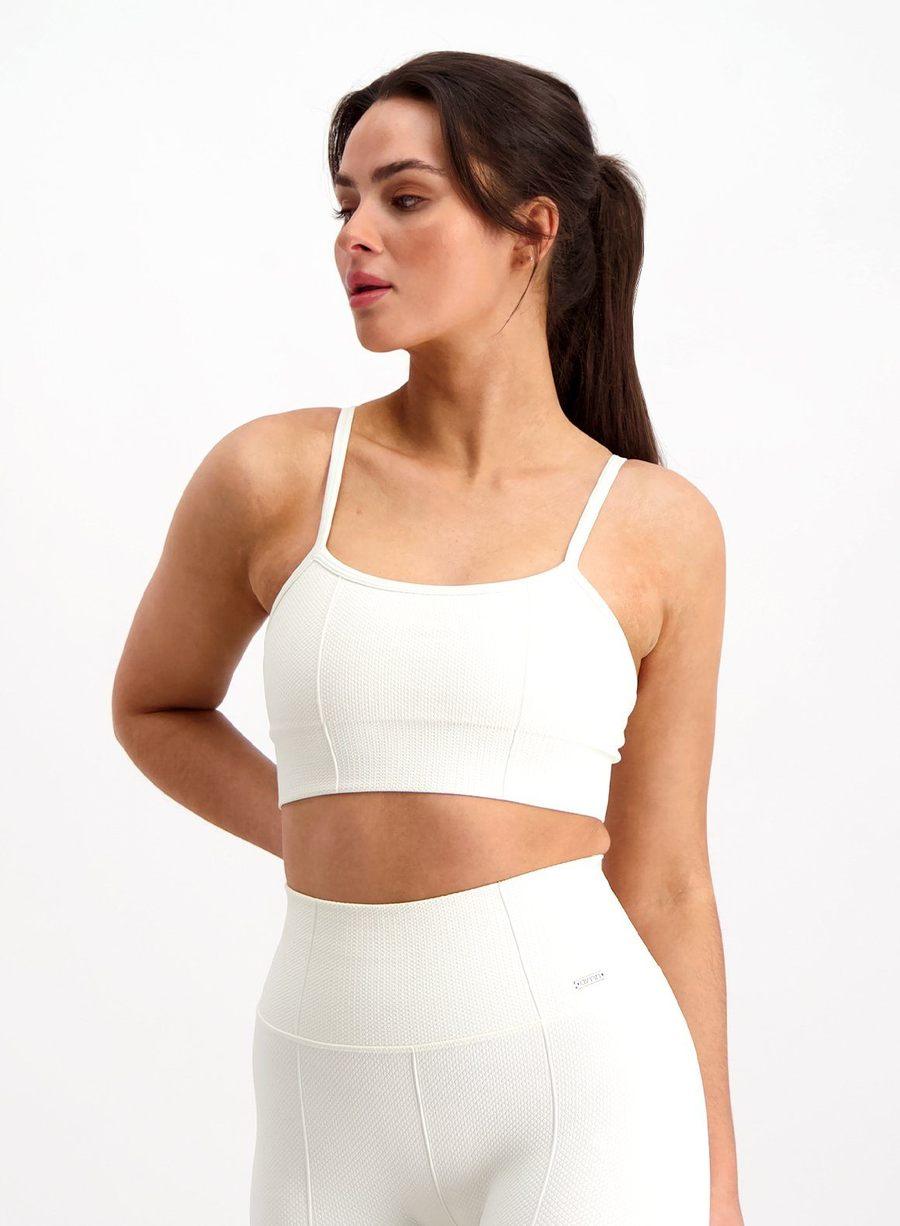 Off-white white luxe strap bra