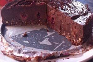 Raw Chocolate and Raspberry Cheesecake