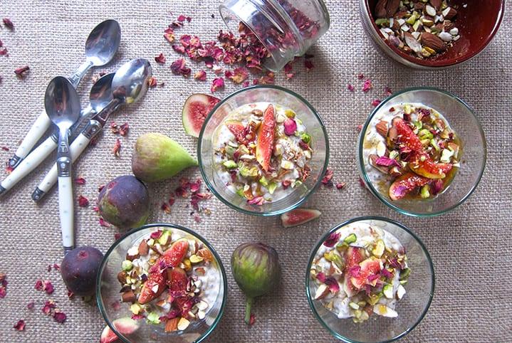 How to Make a Fig and Rosewater Chia Pudding
