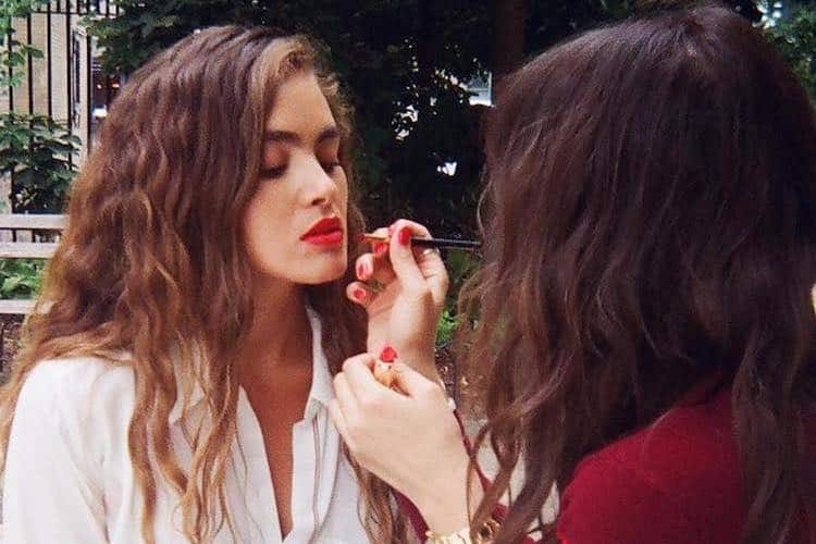 Violette makeup artist editorial beauty look