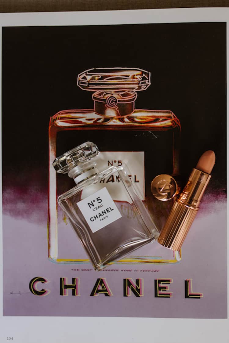 Claire Aristides Chanel makeup and fragrance