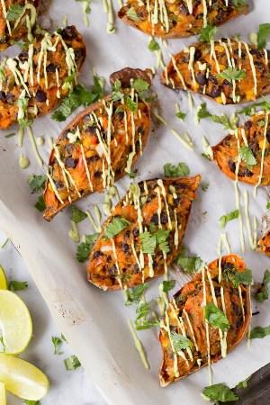 Mexican stuffed sweet potato skins vegan gluten free 2