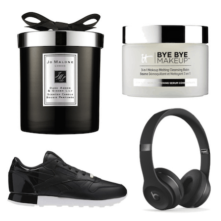  Jo Malone Dark Amber and Ginger Lily Scented Candle; IT Cosmetics Bye Bye Makeup Cleansing Balm ; Reebok Classic Leather Trainers ; Beats By Dre Solo3 Wireless Headphones in Matte Black 