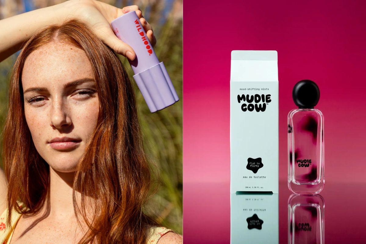 Young girl with ingredient smart products