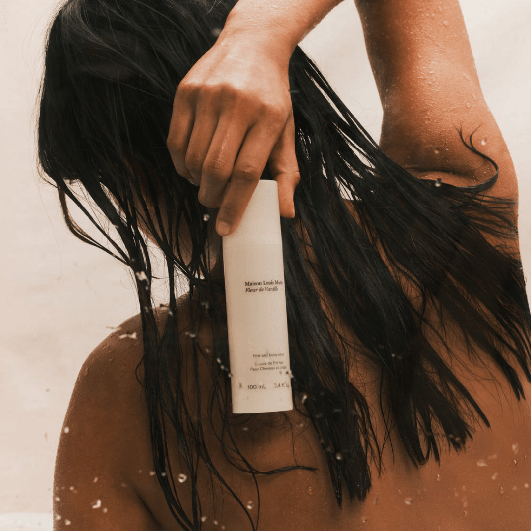 Hair and Body Mist on model