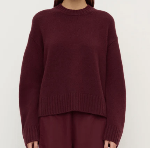 Assembly Label Laurie Cashmere Knit in Merlot