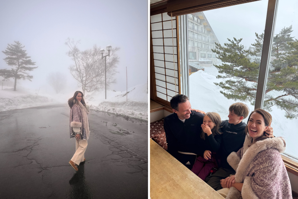 skiing in japan
