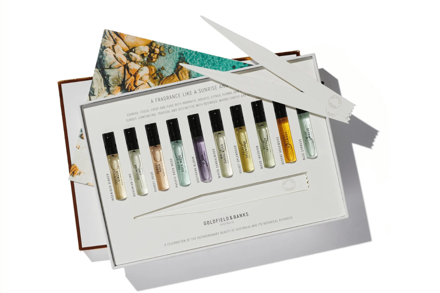 Native botanicals in Goldfield & Banks fragrances